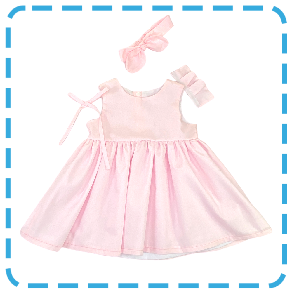 Amelia Twirl Dress - Soft Pink