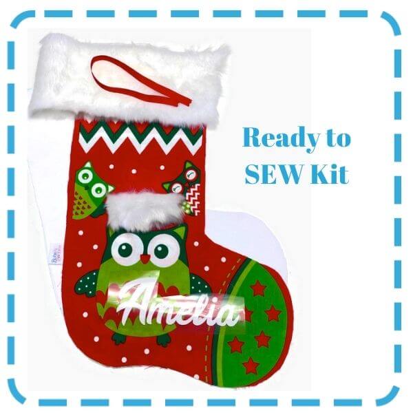 Ready to SEW Kit: Christmas Stocking - Personalised