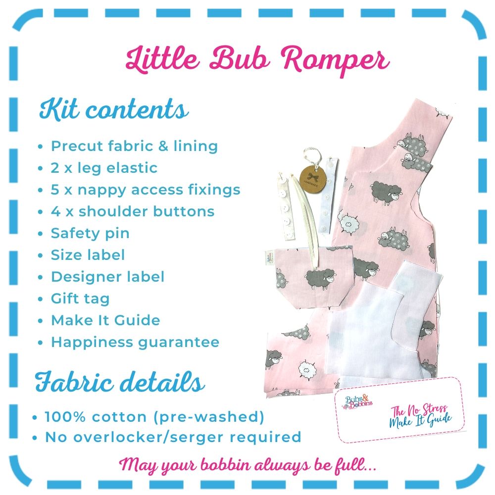 Little Bub Romper - Pink Sheepie