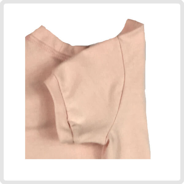 Little Bub Tee - Peachy Pink - sleeve detail