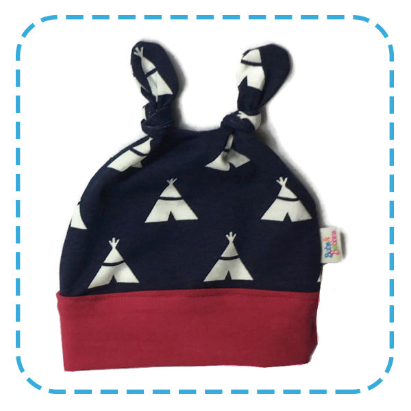 Little Bub Beanie - Navy/Berry WigWams