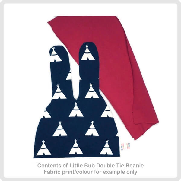 Little Bub Beanie Kit - Navy/Berry WigWam