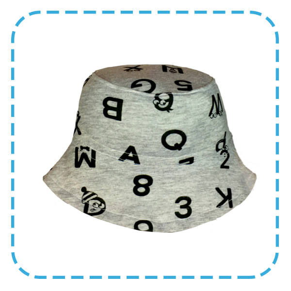 Ready to Sew Kit: Baby and Toddler Sunhat - ABC Grey